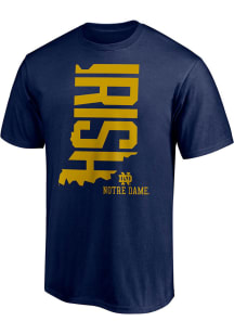 Notre Dame Fighting Irish Navy Blue Campus Visit Short Sleeve T Shirt