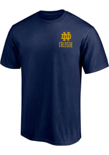 Notre Dame Fighting Irish Navy Blue Student Section Short Sleeve T Shirt