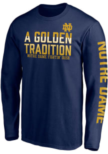 Notre Dame Fighting Irish Navy Blue Electives Golden Tradition Long Sleeve T Shirt