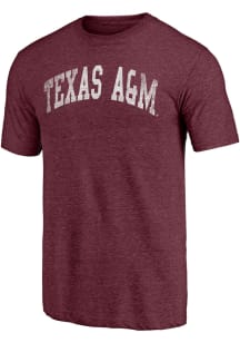 Texas A&amp;M Aggies Maroon Vault Two Hit Arch Short Sleeve Fashion T Shirt