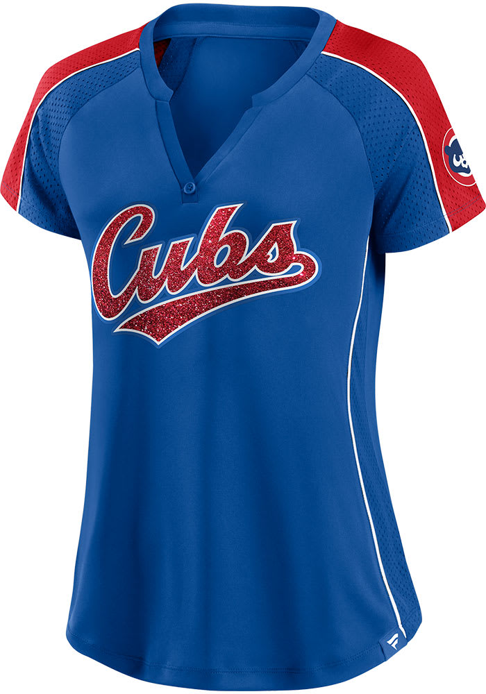 Chicago Cubs Shirt Womens Small Blue MLB Baseball Classiccore