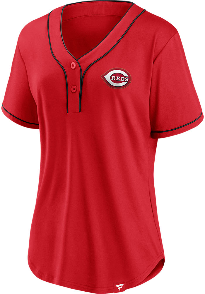 Cincinnati Reds Womens Iconic Fashion Baseball Jersey - Red