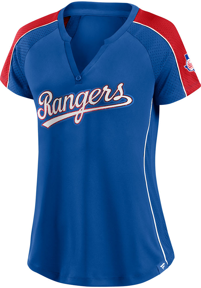 Texas Rangers Womens Classic Fashion Baseball Jersey - Blue
