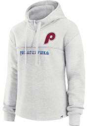 Philadelphia Phillies Womens Oatmeal Classic Hooded Sweatshirt