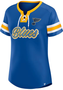 St Louis Blues Womens Iconic Fashion Hockey Jersey - Blue