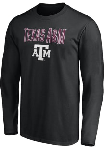 Texas A&amp;M Aggies Black Team Lockup Long Sleeve T Shirt