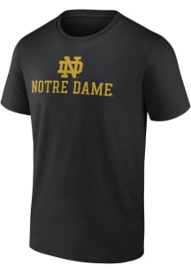 Notre Dame Fighting Irish Black Name Drop Short Sleeve T Shirt