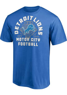 Detroit Lions Blue 1ST DOWN Short Sleeve T Shirt