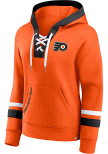 Philadelphia Flyers Womens Orange Iconic Hooded Sweatshirt
