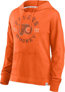 Philadelphia Flyers Womens Orange Full Steam Hooded Sweatshirt
