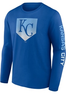 Kansas City Royals Blue ICONIC COTTON CLEAR SIGN LS Long Sleeve T Shirt