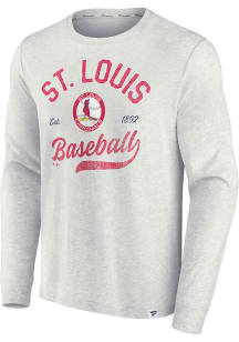 Nike St Louis Cardinals Grey TRUE CLASSICS BI-BLEND LS Long Sleeve T Shirt
