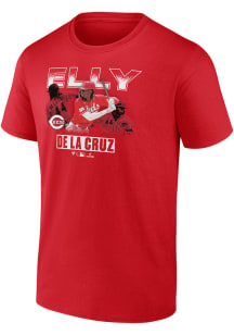 Elly De La Cruz Cincinnati Reds Red Portrait Short Sleeve Player T Shirt