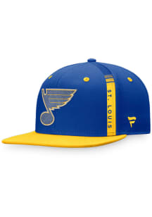 St Louis Blues Blue 2022 Authentic Pro Draft Snapback Mens Snapback Hat