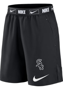 Nike Chicago White Sox Mens Black PRIMETIME LOGO WOVEN SHORT Shorts