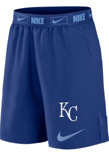 Nike Kansas City Royals Mens Blue PRIMETIME LOGO WOVEN SHORT Shorts