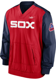 Nike Chicago White Sox Mens Red COOPERSTOWN V-NECK Pullover Jackets
