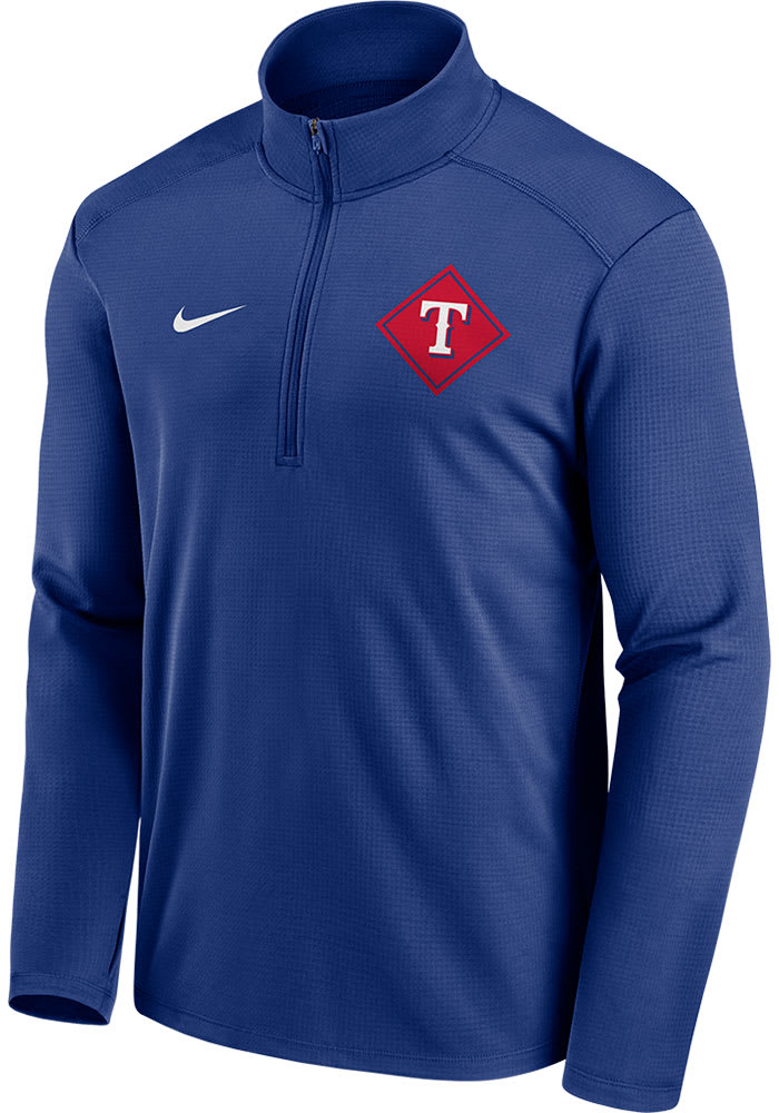 Nike Texas Rangers Mens ROYAL TEAM DIAMOND PACER Pullover - 17285770
