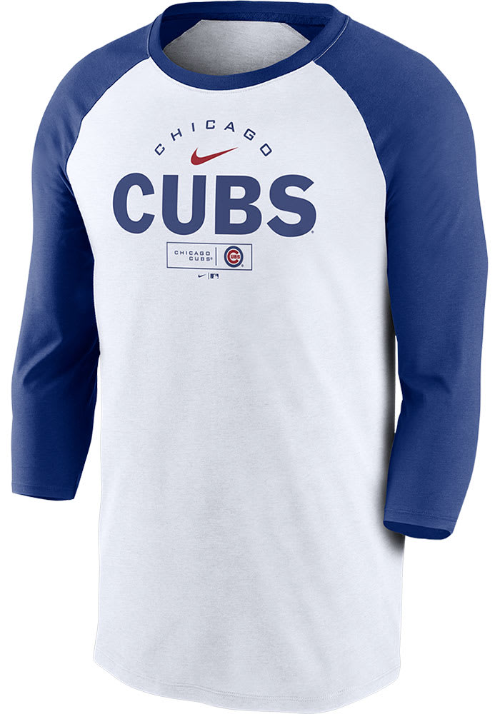 Nike Chicago Cubs Grey Color Bar Short Sleeve T Shirt