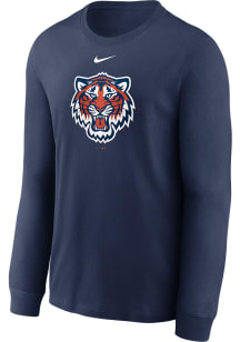 Nike Detroit Tigers Navy Blue CORE LS T-SHIRT Long Sleeve T Shirt