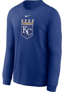 Nike Kansas City Royals Blue CORE LS T-SHIRT Long Sleeve T Shirt