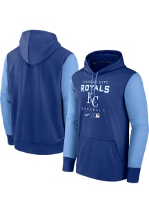 Nike Kansas City Royals Mens Blue THERMA HOODIE Hood