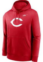 Nike Cincinnati Reds Mens Red COOP LOGO CLUB Long Sleeve Hoodie