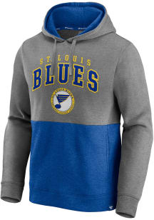 St Louis Blues Mens Grey Signature Blocked Hood Fashion Hood