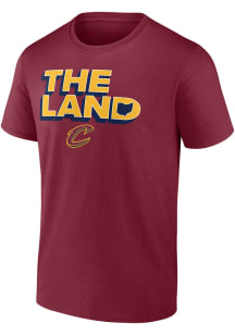 Cleveland Cavaliers Maroon The Land Short Sleeve T Shirt