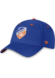 FC Cincinnati Mens Blue Iconic Structured Stretch Flex Hat