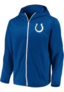 Indianapolis Colts Mens Blue Defender Mission Long Sleeve Zip