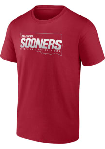Oklahoma Sooners Cardinal Home Field Win Short Sleeve T Shirt