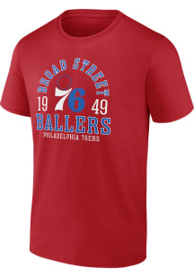Philadelphia 76ers Red The Extras Short Sleeve T Shirt