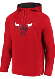 Chicago Bulls Mens Red Embossed Defender Hood
