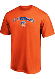 FC Cincinnati Orange ARCH MASCOT Short Sleeve T Shirt