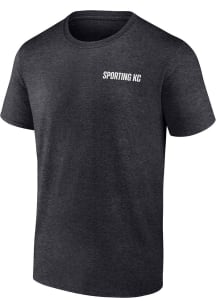 Sporting Kansas City Charcoal BLOCKED OUT Short Sleeve T Shirt
