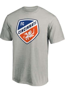 FC Cincinnati Grey TEAM LOGO Short Sleeve T Shirt