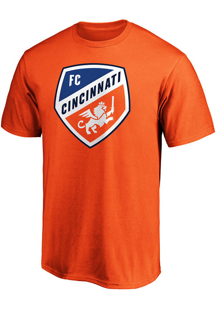 FC Cincinnati Orange TEAM LOGO Short Sleeve T Shirt