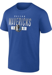 Dallas Mavericks Blue Promo Cotton Short Sleeve T Shirt