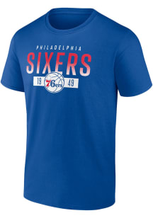 Philadelphia 76ers Blue Promo Cotton Short Sleeve T Shirt