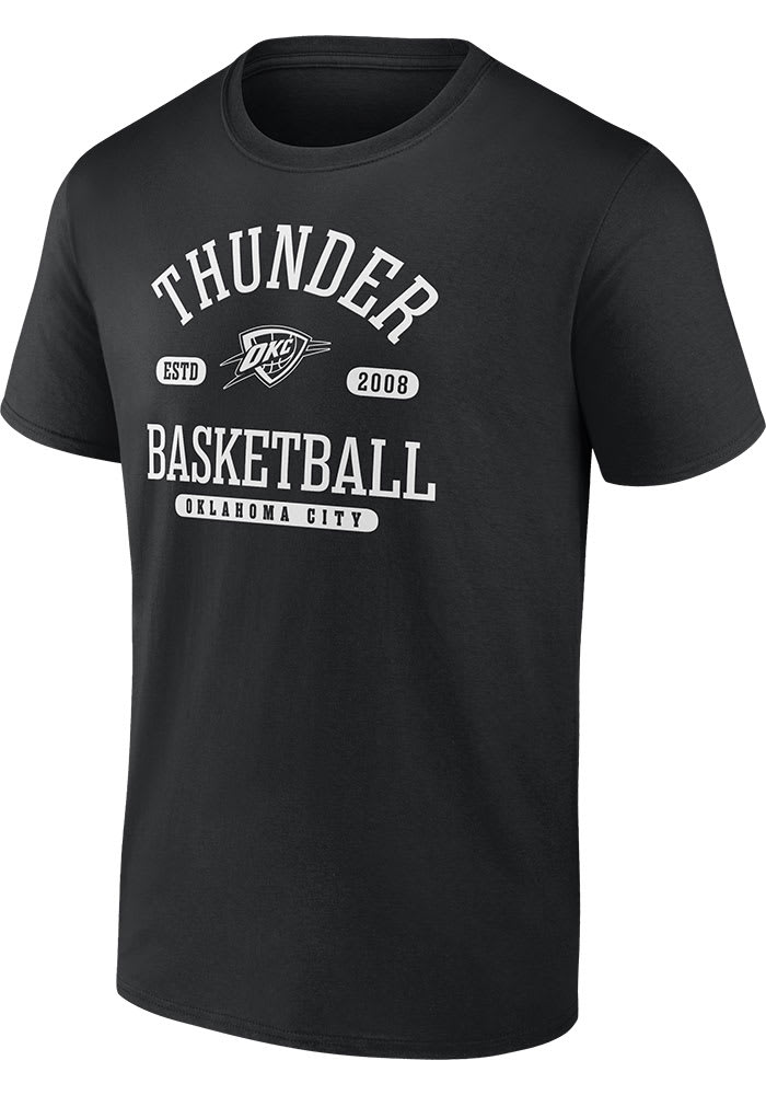 Oklahoma City Thunder Black Calling Plays Short Sleeve T Shirt
