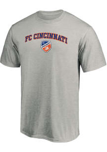 FC Cincinnati Grey ARCH MASCOT Short Sleeve T Shirt