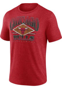 Chicago Bulls Red True Classics Power Phase Short Sleeve Fashion T Shirt