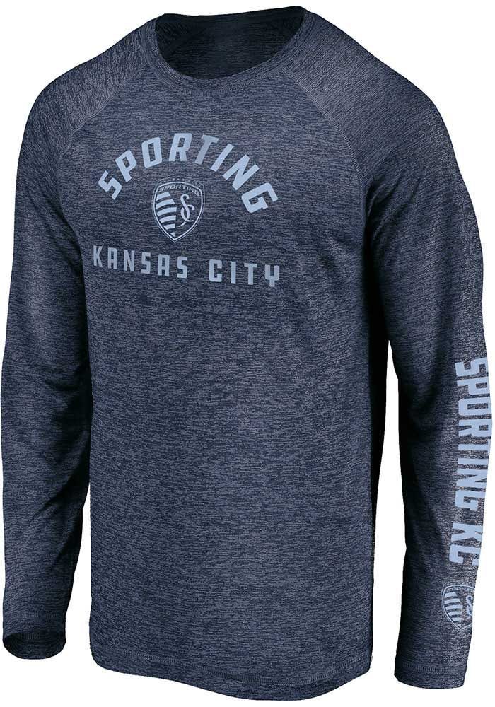 Sporting Kansas City Blue Iconic Striated Long Sleeve T-Shirt