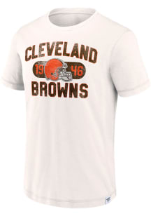 Cleveland Browns White Elevated Short Sleeve T Shirt