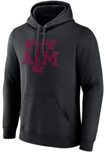 Texas A&amp;M Aggies Mens Black Primary Logo Long Sleeve Hoodie