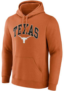 Texas Longhorns Mens Burnt Orange Arch Mascot Long Sleeve Hoodie