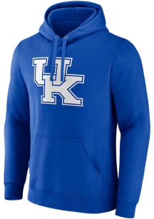 Kentucky Wildcats Mens Blue Primary Logo Long Sleeve Hoodie