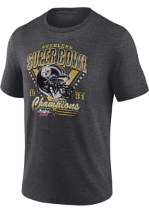 Pittsburgh Steelers Black Old Fashioned Short Sleeve T Shirt