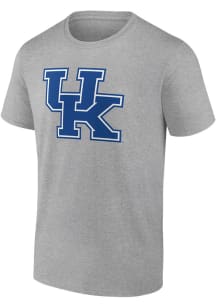 Kentucky Wildcats Grey Primary Logo Short Sleeve T Shirt